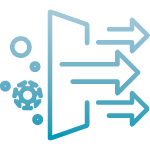 Piktogramm eines Luftfilters als Symbol für die Forderung nach mehr Außenluftfiltern in Innenräumen.